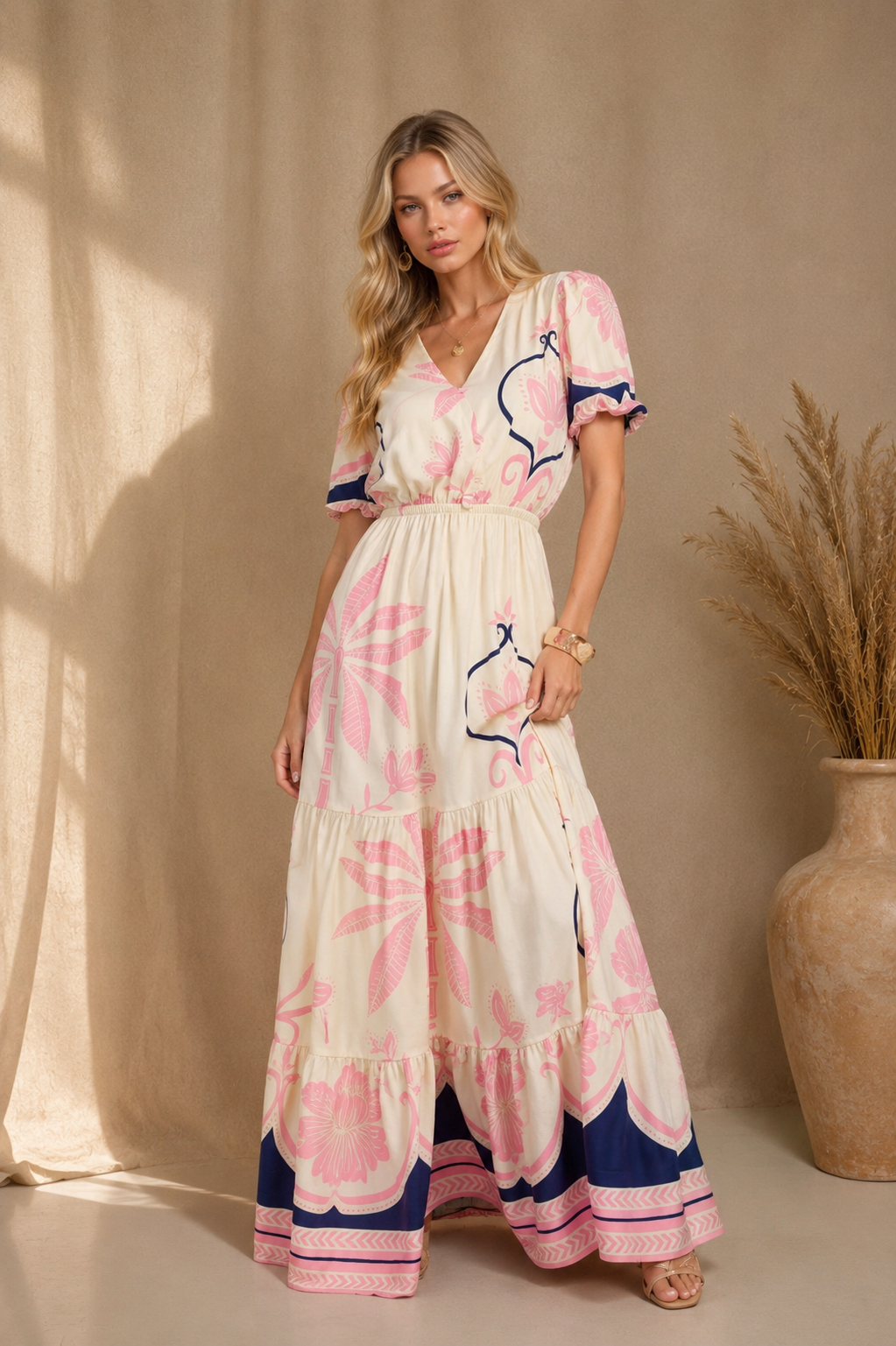 Vestido Longo Romântico