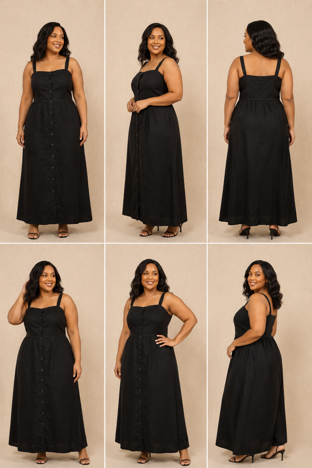 Vestido em Linho (Plus Size)