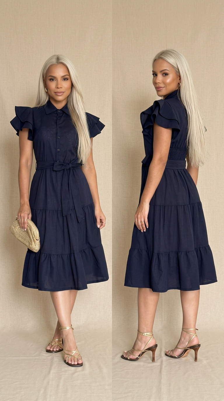 Vestido Três Maria em Linhão