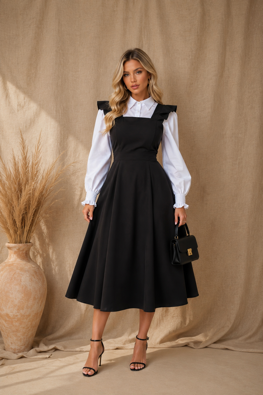 Vestido Laço Alfaiataria com Camisa