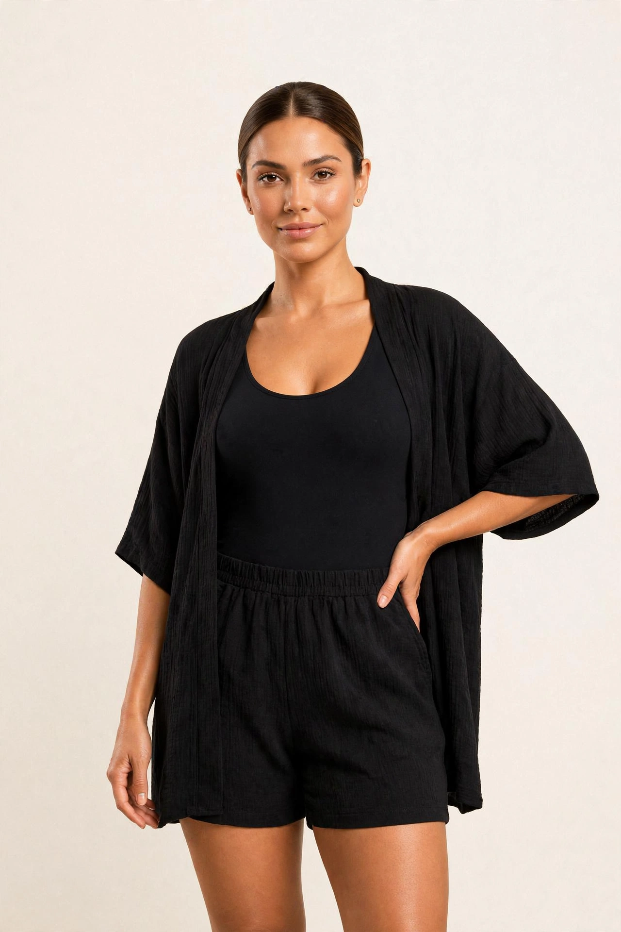 Saída de Praia Duna — Short e Kimono