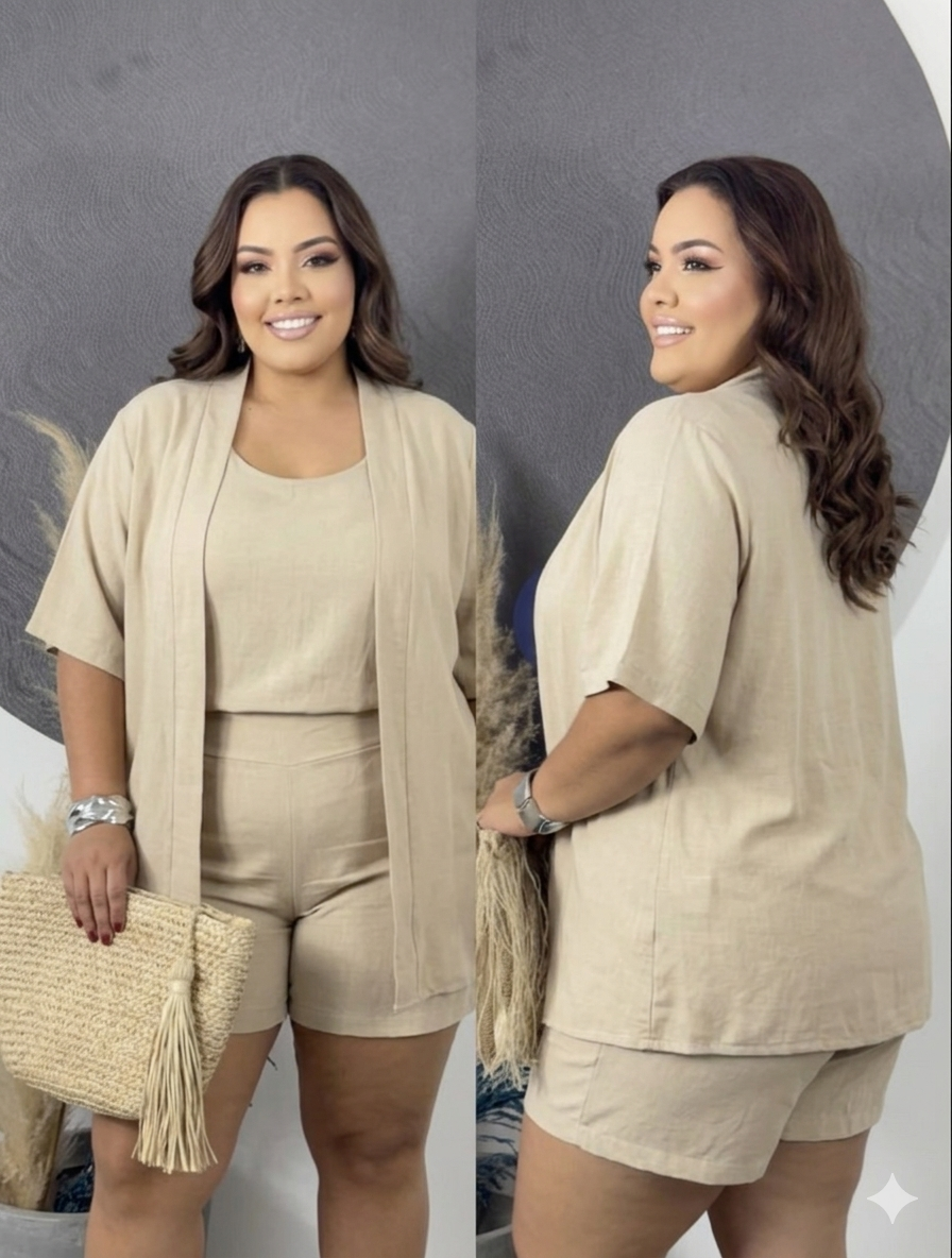 Conjunto Short e Quimono
