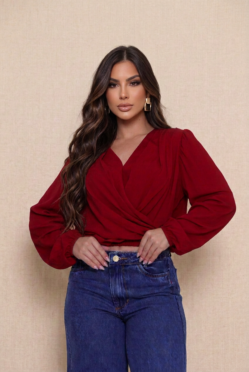 Blusa Malu em Viscolinho