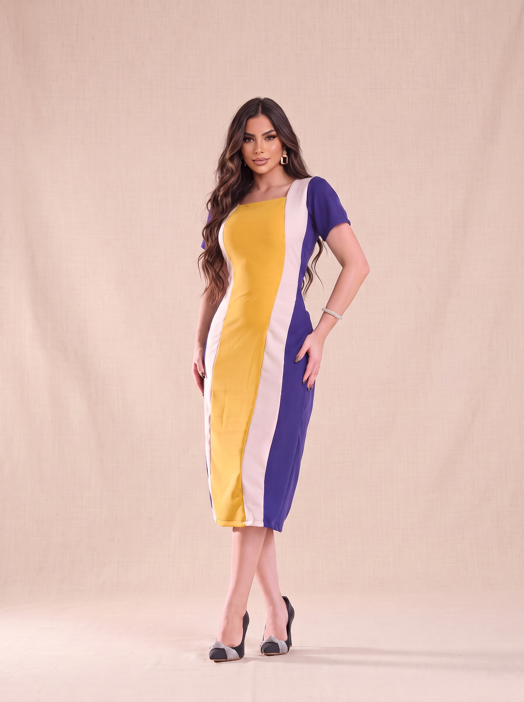 Vestido Bicolor